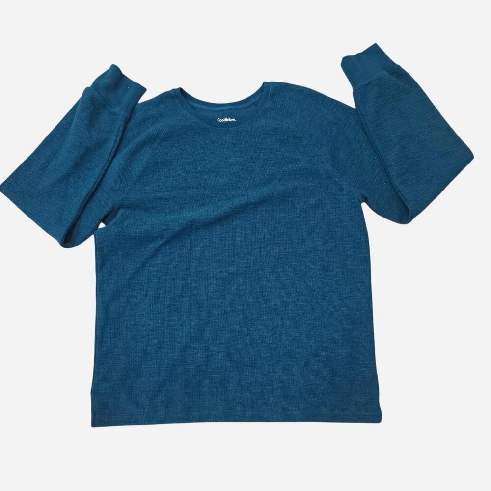 Goodfellow & Co. Men's Size Large teal blue thermal shirt